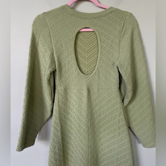 NWOT Free People MIDI Green Sweater Dress - Picture 7 of 11